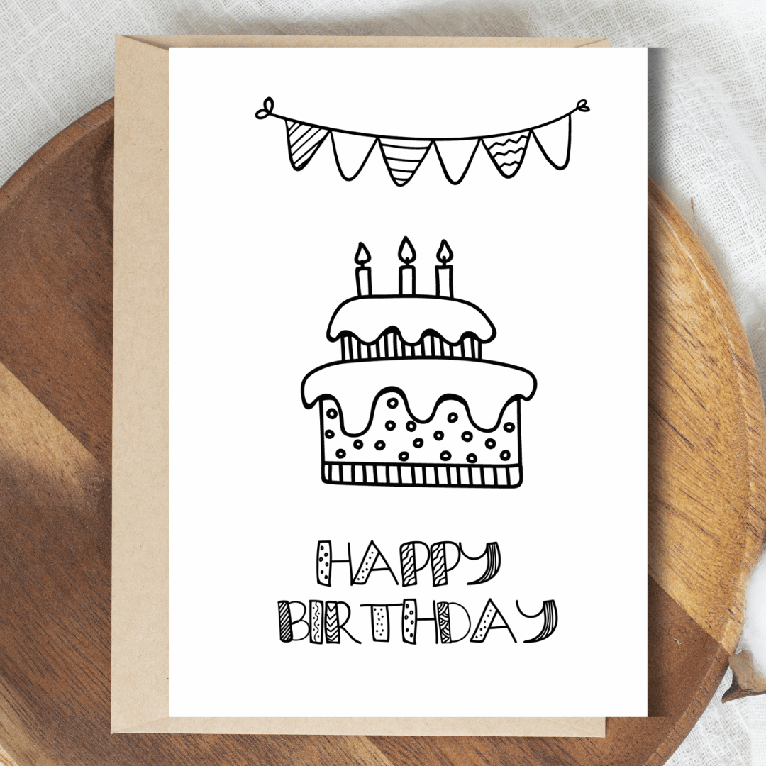 Easy Downloadable Birthday Card