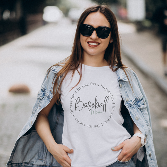 T-shirt Mom-baseball
